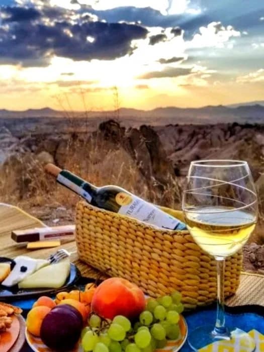 Wine & Cheese at Sunset — Cappadocia